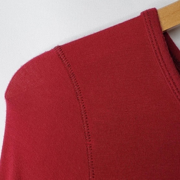 Free People We The Free Jacqueline Key Hole Tunic Red Size S - Picture 4 of 12